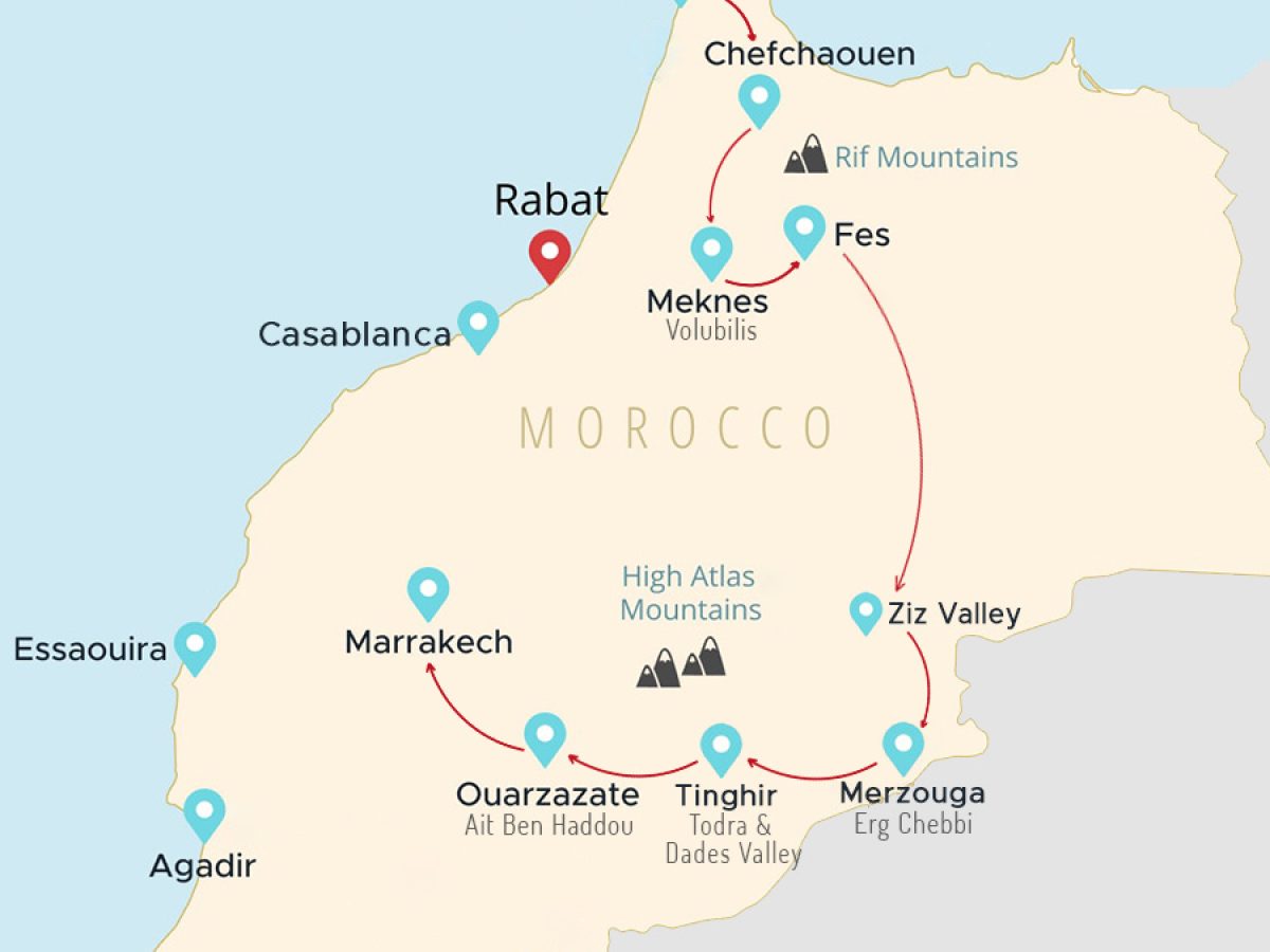 Custom Itineraries Eexcursion Marrakech