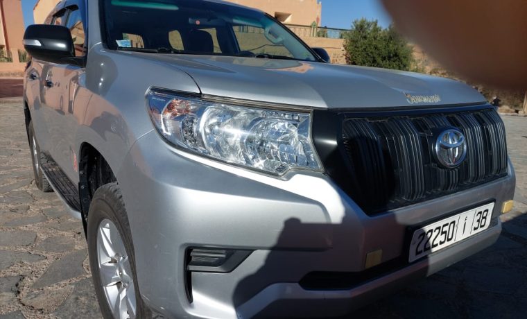 Toyota Land Cruiser Prado 4x4 SUV with off-road chauffeur in Morocco, 7-seater for desert safaris and mountain tours